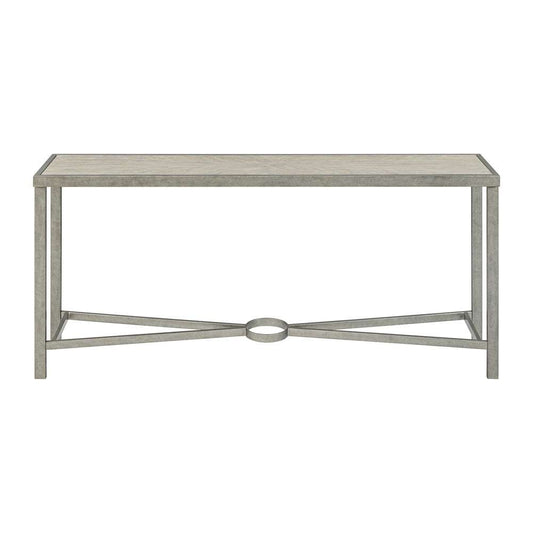 Martin Svensson Home - Corfu Wood and Metal Rectangle Sofa Console Table - 8150144 veiw 2
