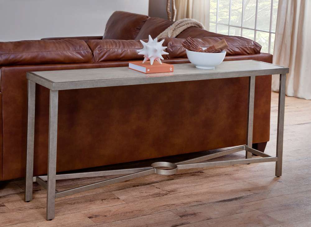 Martin Svensson Home - Corfu Wood and Metal Rectangle Sofa Console Table - 8150144 veiw 6