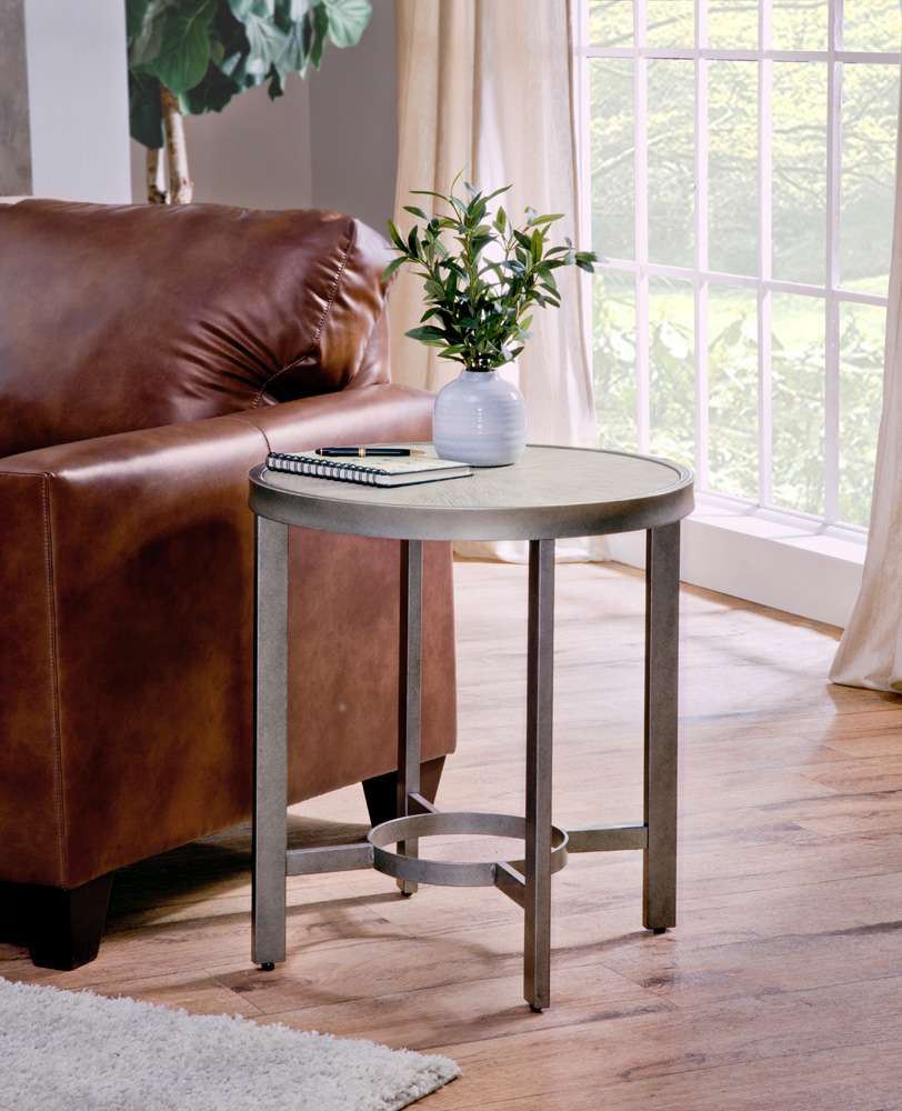 Martin Svensson Home - Corfu Wood and Metal Round End Table - 8150134 veiw 5