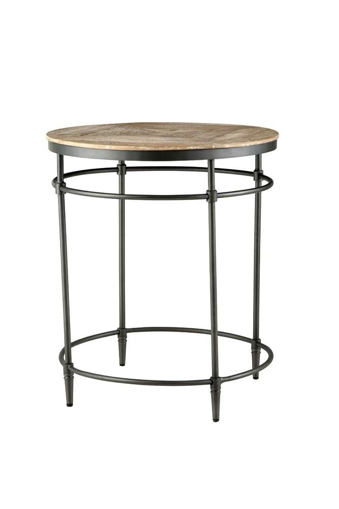 Martin Svensson Home - Fenway 22in Solid Wood and Metal Mango Round End Table - 8714221 veiw 6