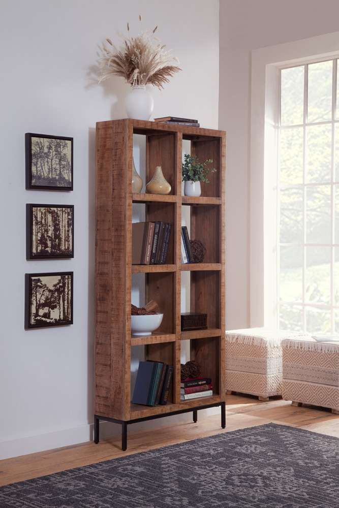 Martin Svensson Home - Jordan Natural Brown Wood Etagere Bookcase - 37150168 veiw 5