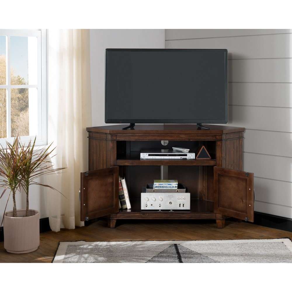 Martin Svensson Home - La Jolla 50in Corner TV Stand, Coffee Walnut - 910137 veiw 4