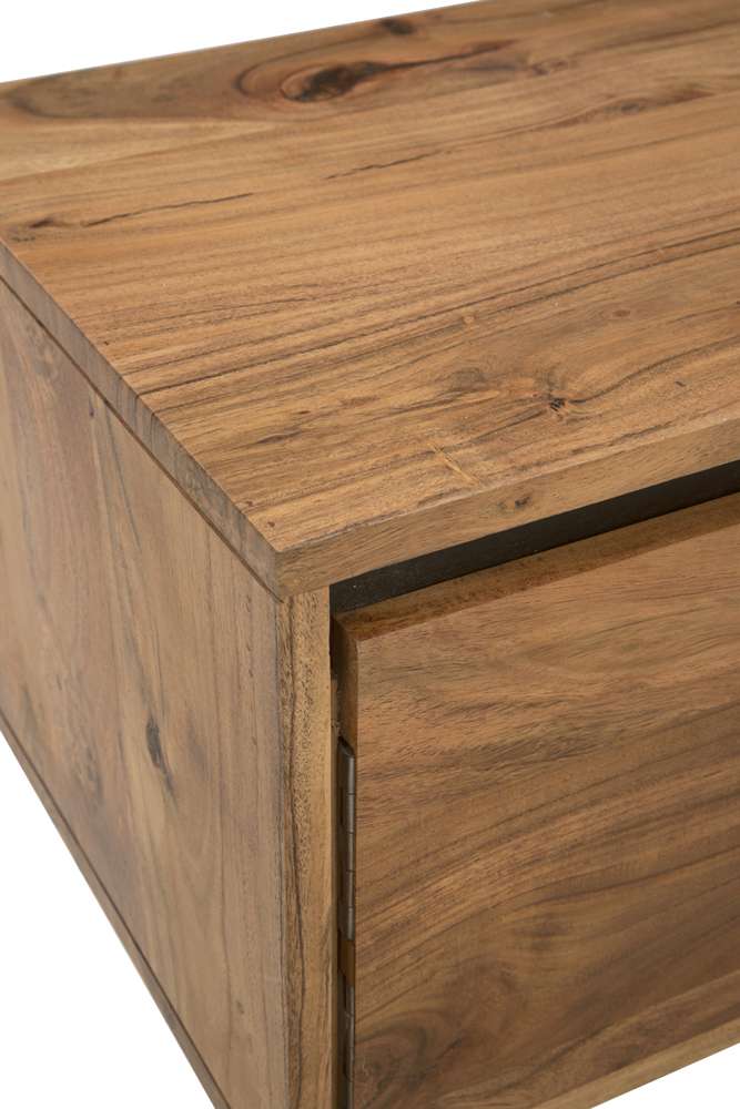 Martin Svensson Home - Maranello 4-Door 80in Solid Wood TV Stand, Natural Acacia - 9713337 veiw 7