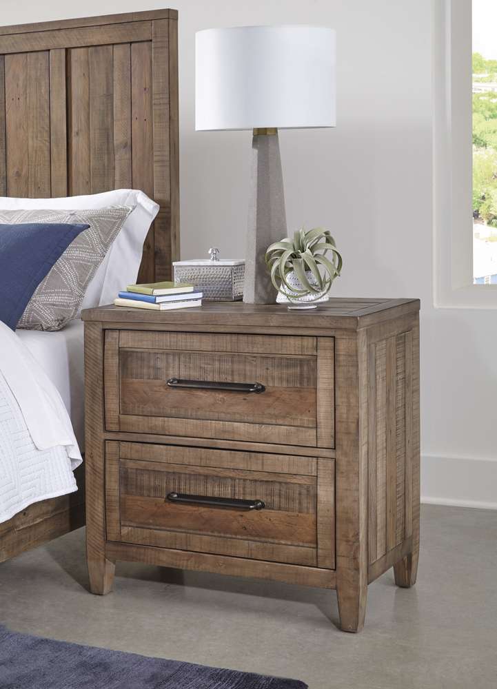 Martin Svensson Home - Napa 2 Drawer Nightstand with USB Charger - 6301422 veiw 1