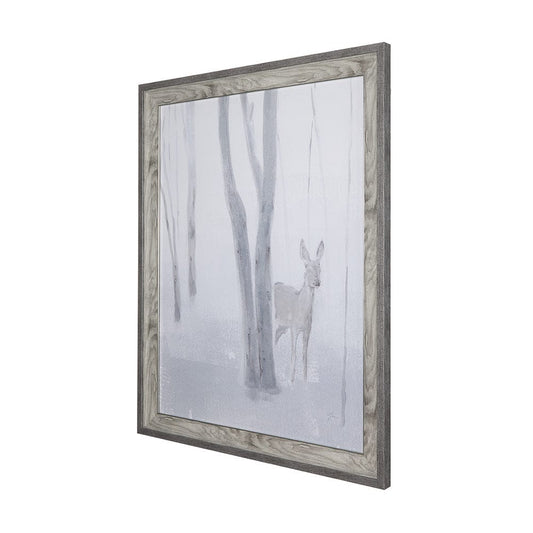 Mercana - A Winter Day in Forest I by Mercana Studio Hand Embellished Framed Art Print Matted under Glass - 14740 view 2