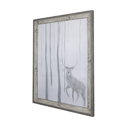 Mercana - A Winter Day in Forest II by Mercana Studio Hand Embellished Framed Art Print Matted under Glass - 14741 view 2