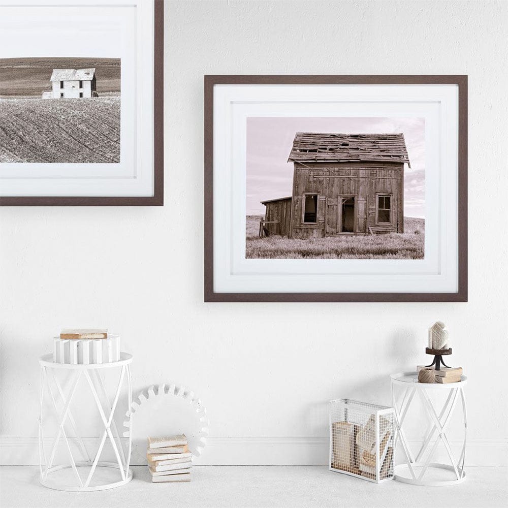 Mercana - Abandoned Two Story Farm House by Steven Bisig a Framed Art Print Matted under Glass - 8781 view 4