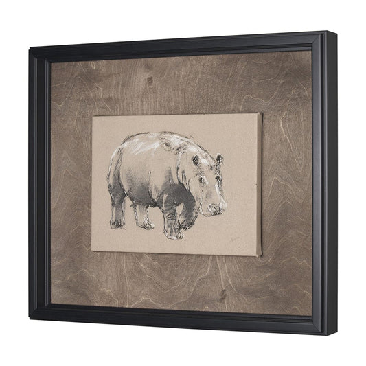 Mercana - African Animal Study I by Mercana Studio a Hand Embellished Framed Art Print - 15576 view 2