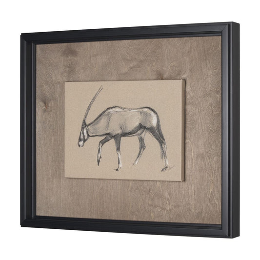 Mercana - African Animal Study II by Mercana Studio a Hand Embellished Framed Art Print - 15577 view 2