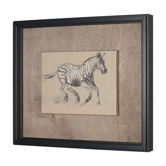 Mercana - African Animal Study III by Mercana Studio a Hand Embellished Framed Art Print - 15578 view 2