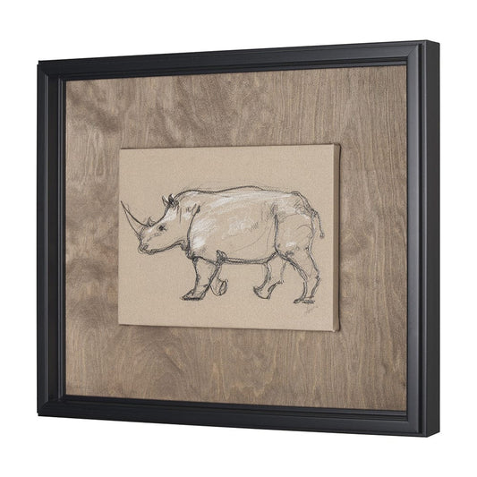 Mercana - African Animal Study IV by Mercana Studio a Hand Embellished Framed Art Print - 15579 view 2