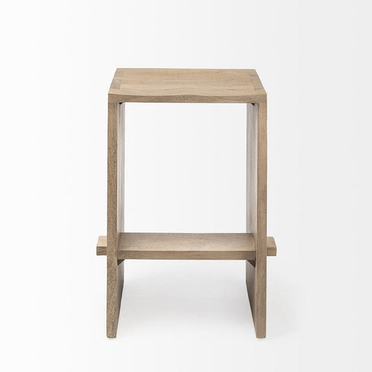 Mercana - Aida 26" Seat Height Light Brown Wood Counter Stool - 69193 view 2
