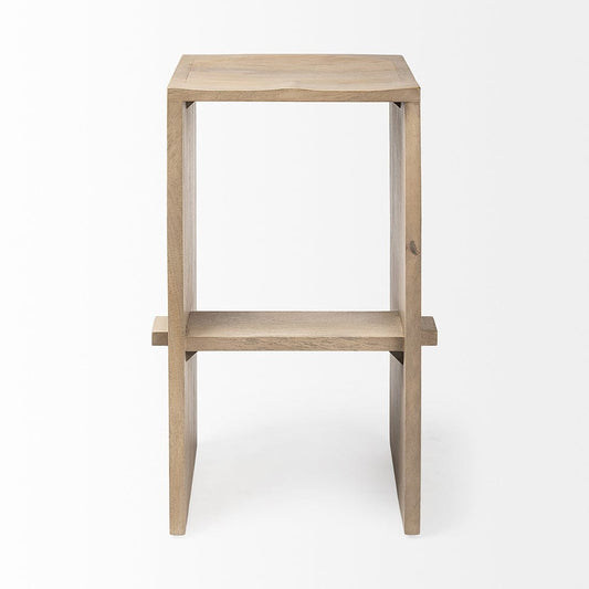 Mercana - Aida 30" Seat Height Light Brown Wood Bar Stool - 69191 view 2
