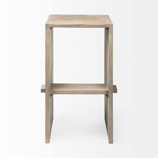 Mercana - Aida 30" Seat Height Light Gray Wood Bar Stool - 69190 view 2