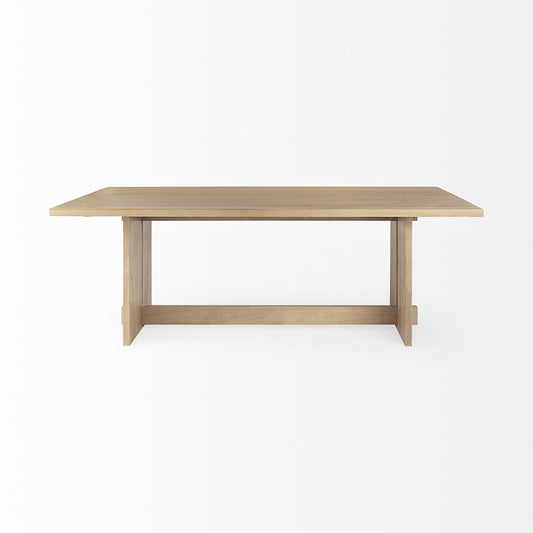 Mercana - Aida 84L Light Brown Wood Dining Table - 69200 view 2