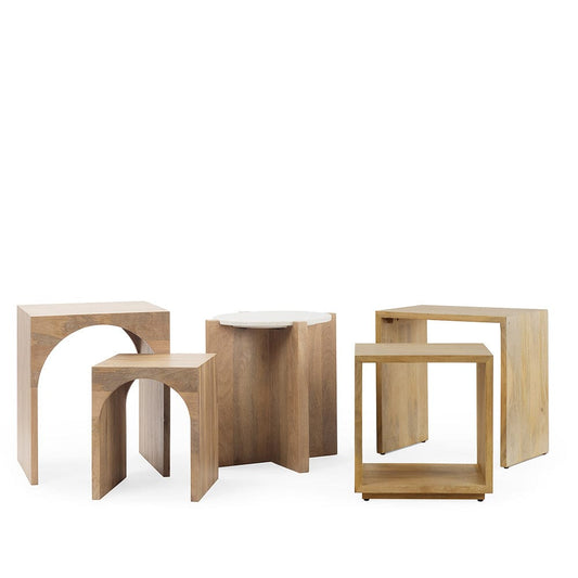 Mercana - Alanna 22.0L x 15.0W x 22.0H Brown Wood Nesting Accent Tables (Set of 2) - 69944 view 2