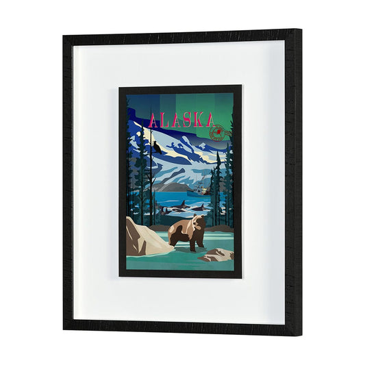Mercana - Alaska Go USA M by Mercana Studio a Framed Art Print Matted under Glass - 15641 view 2
