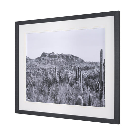 Mercana - American Borderlands by Nathan Larson Hand Embelished Textured Framed Art Print Matted under Glass - 15459 view 2