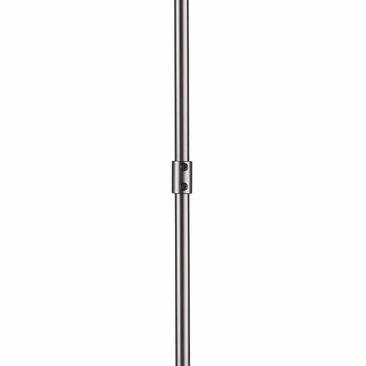 Mercana - Anna 26"x14" Hanging Gun-Metal w/ Clear Glass Rods Six Bulb Chandelier - 67140 view 2