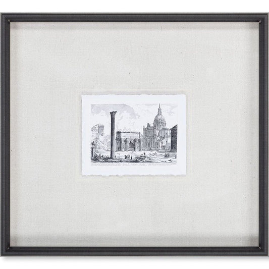 Mercana - Arco de Settimo Severo MC by Piranesi a Framed Art Print Matted under Glass - 9586 view 2