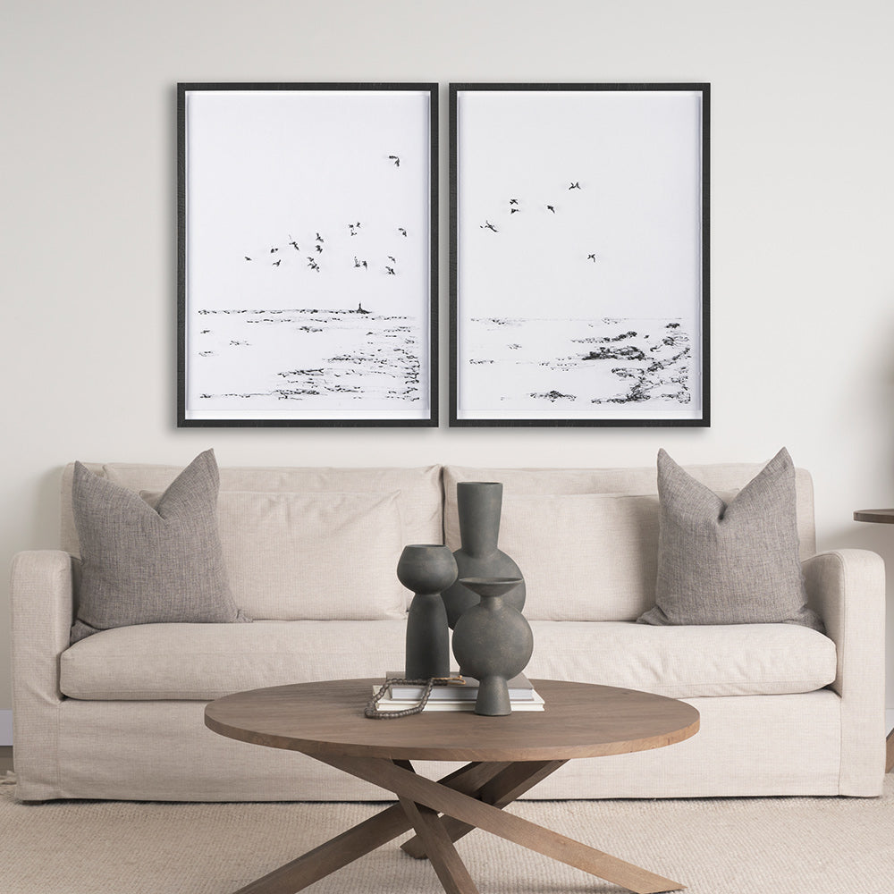 Mercana - Arriving I by Mercana Studio a Hand Embellished Textured Framed Art Print Matted under Glass - 14850 view 8