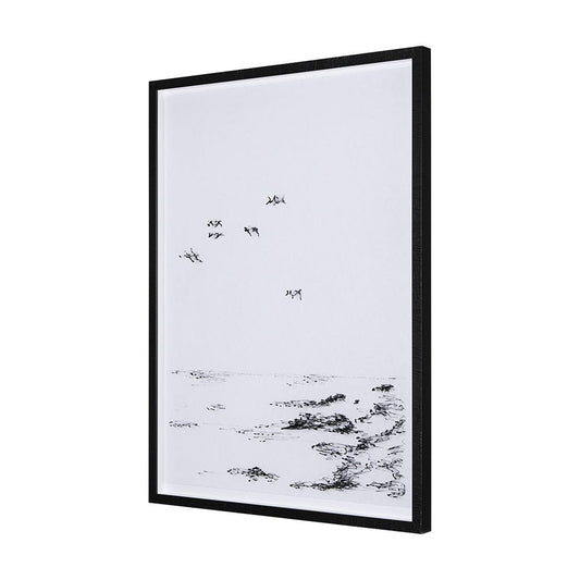 Mercana - Arriving II by Mercana Studio a Hand Embellished Textured Framed Art Print Matted under Glass - 14851 view 2