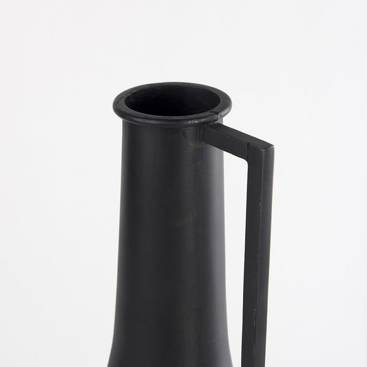 Mercana - Aubrey Medium 18.0H Black Iron Flower Jug Vase - 69858_CLOSEOUT view 2