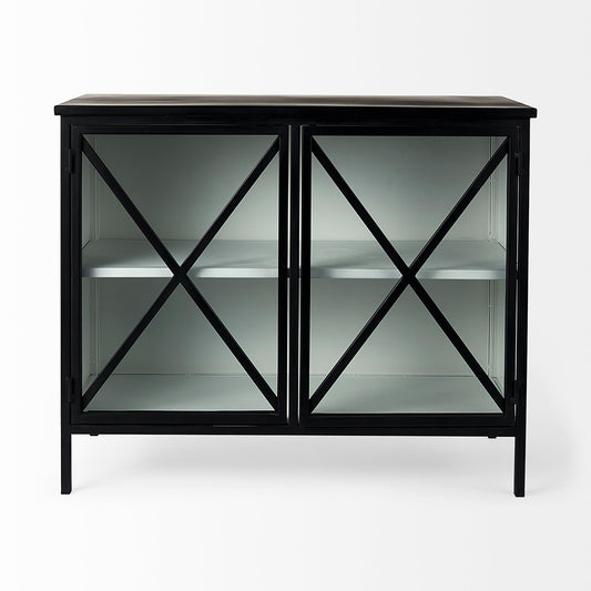 Mercana - Aurelia Two Door Glass Cabinet - 69265 view 2