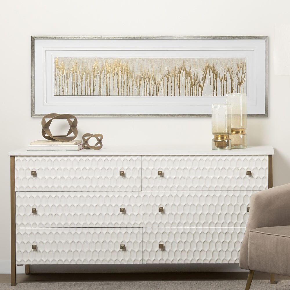 Mercana - Aurous by Studio M a handmade Original Framed Artwork under Glass - 12637 view 5