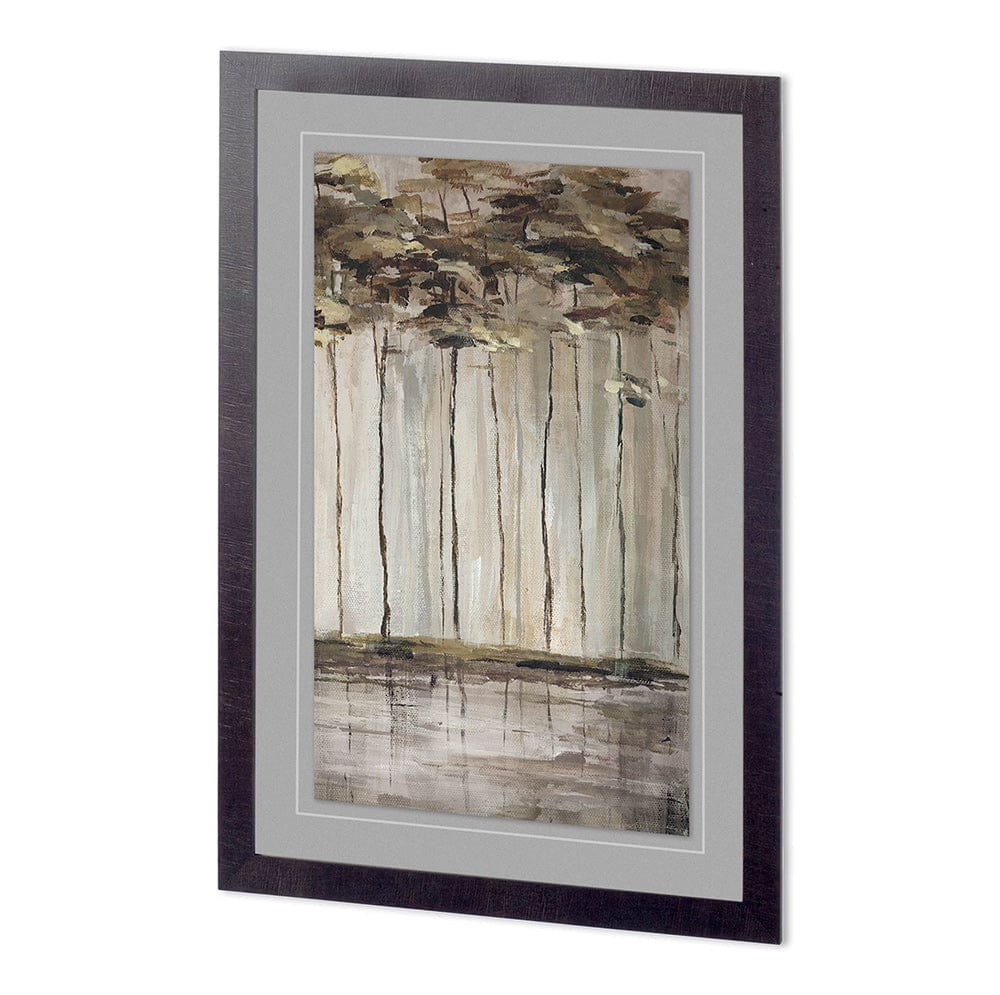 Mercana - Bank of Birch III by Mercana Studio a Hand Embellished Textured Framed Art Print Matted under Glass - 11588 view 1