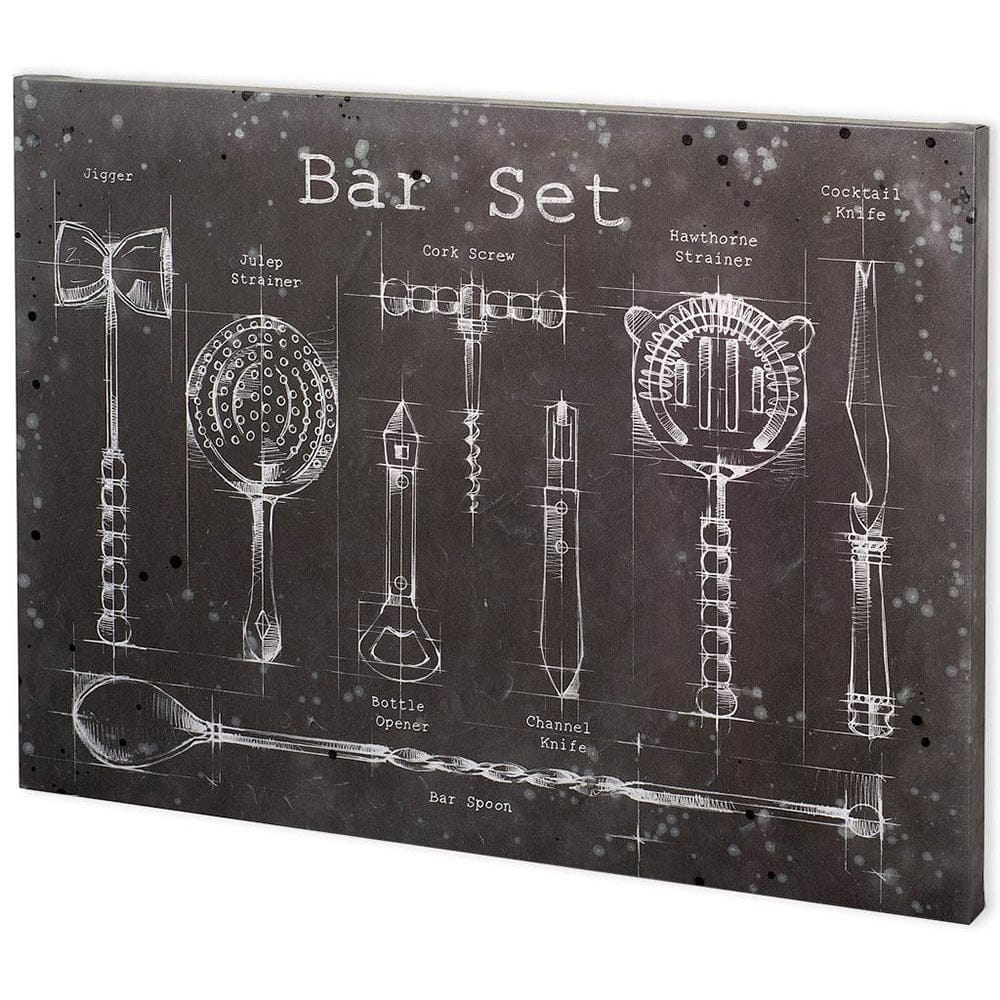 Mercana - Bar Set by Mercana Studio a Hand Embellished Textured Canvas - 100535-L view 1