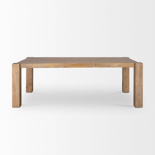 Mercana - Beth Light Brown Wood Rectangular Dining Table - 70637-AB view 2
