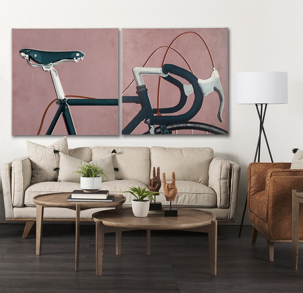 Mercana - Bike Handle Pink by Alarm a Hand Embellished Textured Canvas - 102020-L view 8