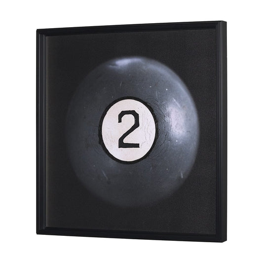Mercana - Billiard III 2 Ball by Chris Dunker a Hand Embelished Textured Framed Art Decograph Print - 15297 view 2