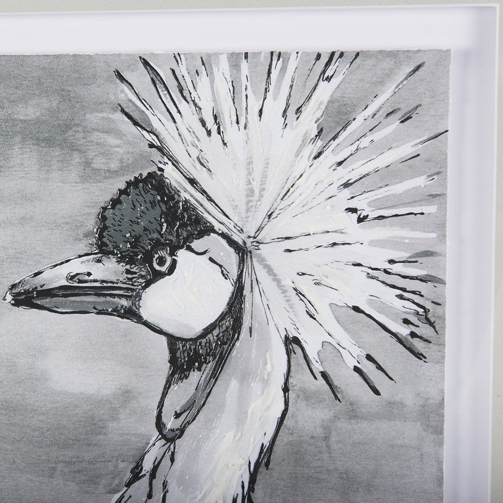 Mercana - Bird Portrait Sketch II by Mercana Studio Hand Embellished Framed Art Print Matted under Glass - 14846 view 7