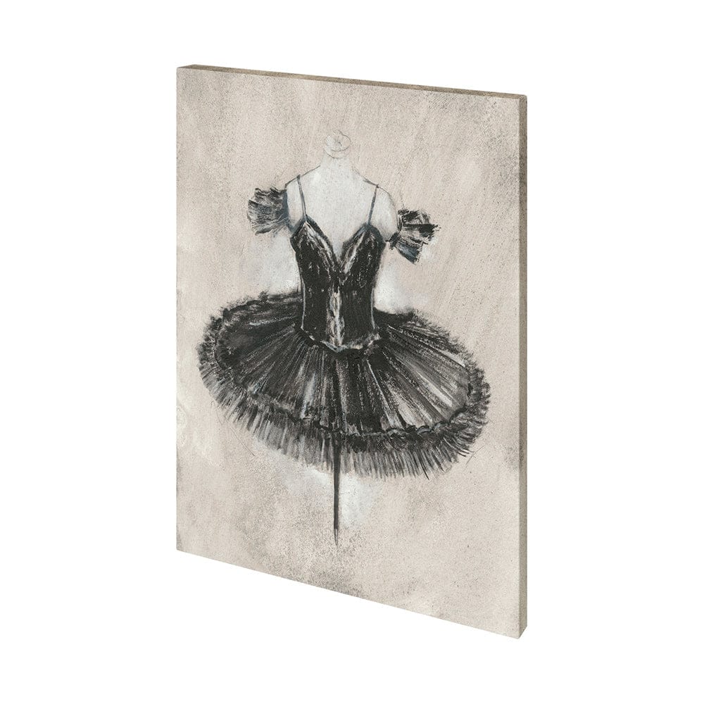 Mercana - Black Ballet Dress II by Ethan Harper a Hand Embellished Textured Canvas - 101223-S view 1