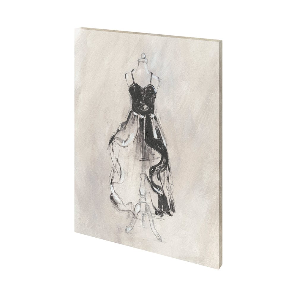 Mercana - Black Evening Gown II by Ethan Harper a Hand Embellished Textured Canvas - 101220-L view 1