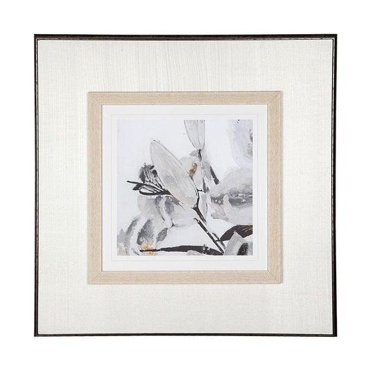 Mercana - Blooming Opalescent I by Mercana Studio Hand Embellished Textured Framed Art Print Matted under Glas - 12218 view 2
