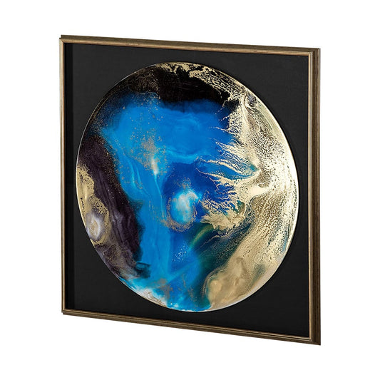 Mercana - Blue Planet by Barbara Mercado a Framed Art Print Matted under Glass - 13037 view 2