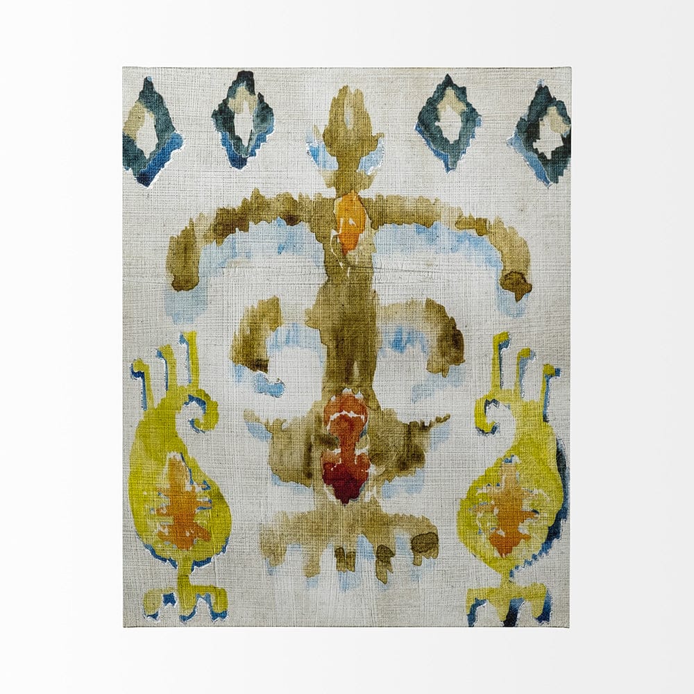 Mercana - Bohemian Ikat III by Chariklia Zarris a Hand Embellished Textured Canvas - 101460-L view 2