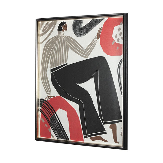 Mercana - Bold People - Rowan by Mercana Studio Hand Embellished Textured Framed Art Print Matted under Glass - 14779 view 2