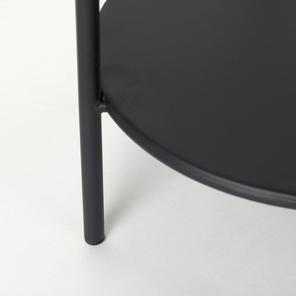 Mercana - Booker Black Metal W/Tinted Glass Top Accent Table - 70104 view 8
