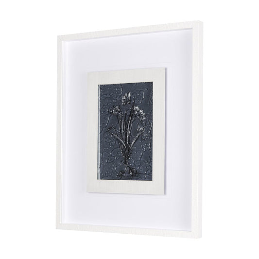 Mercana - Botanical sketches III Blue by Mercana Studio Hand Embellished Framed Art Print Matted under Glass - 14567 view 2