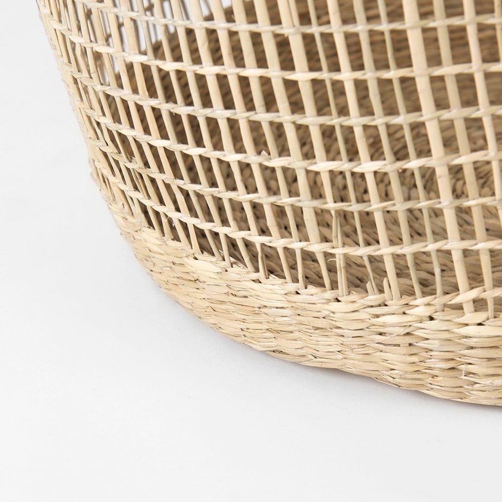 Mercana - Bowie 19.7L x 19.7W x 19.7H Medium Brown Seagrass Round Basket W/ Handles (Set of 3) - 69586 view 8