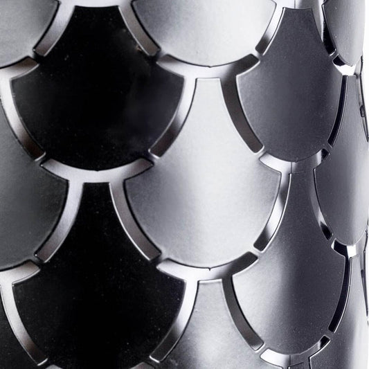 Mercana - Brasseur III 10.5x22 Black Toned Metal Fish Scale Wall Sconce - 65388_CLOSEOUT view 2