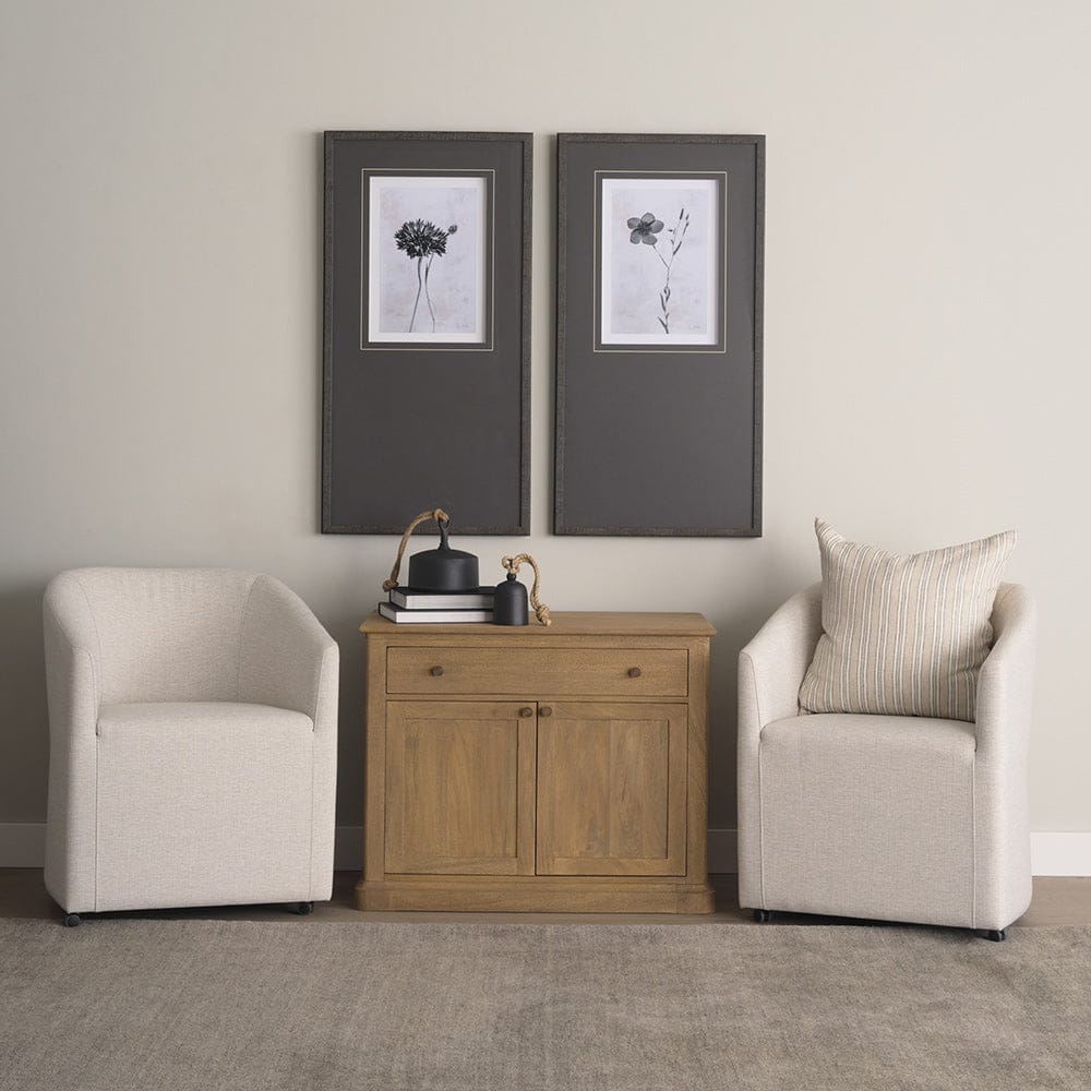 Mercana - Braxton Light Brown Solid Wood w/ Gunmetal Knobs Accent Cabinet 1 Drawer 2 Doors - 71121 view 13