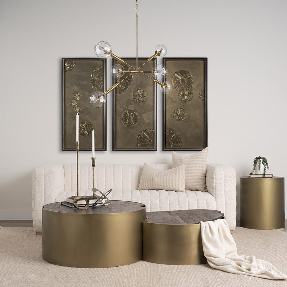 Mercana - Britton Gold Metal w/ Clear Glass Globes 6-Light Chandelier - 70473 view 11