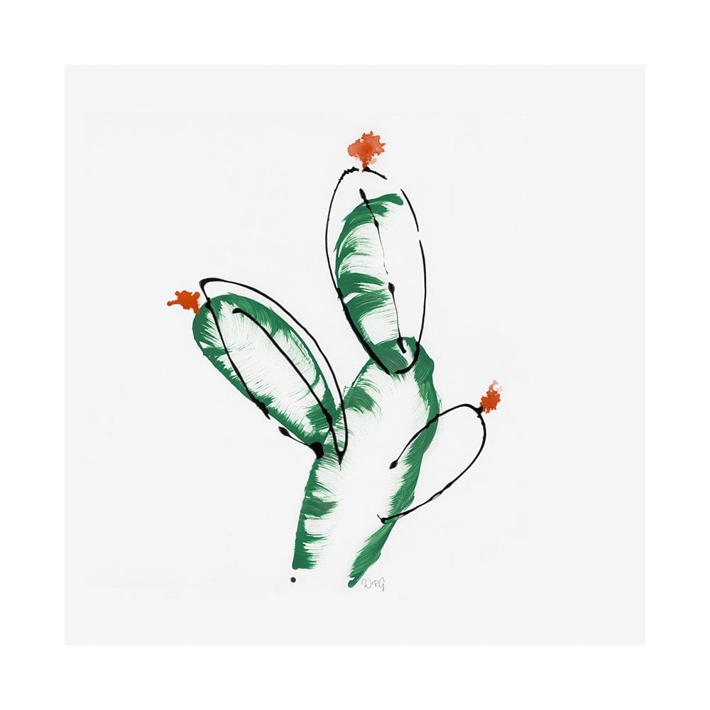 Mercana - Cactus I by WRG a Hand Embellished Textured Canvas - 101481-L view 1