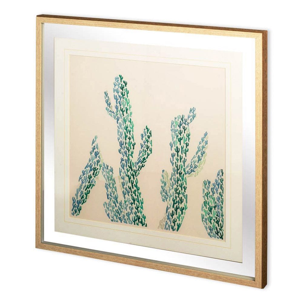 Mercana - Cactus Maze I by PanPan a Framed Art Print Matted under Glass - 10914 view 1