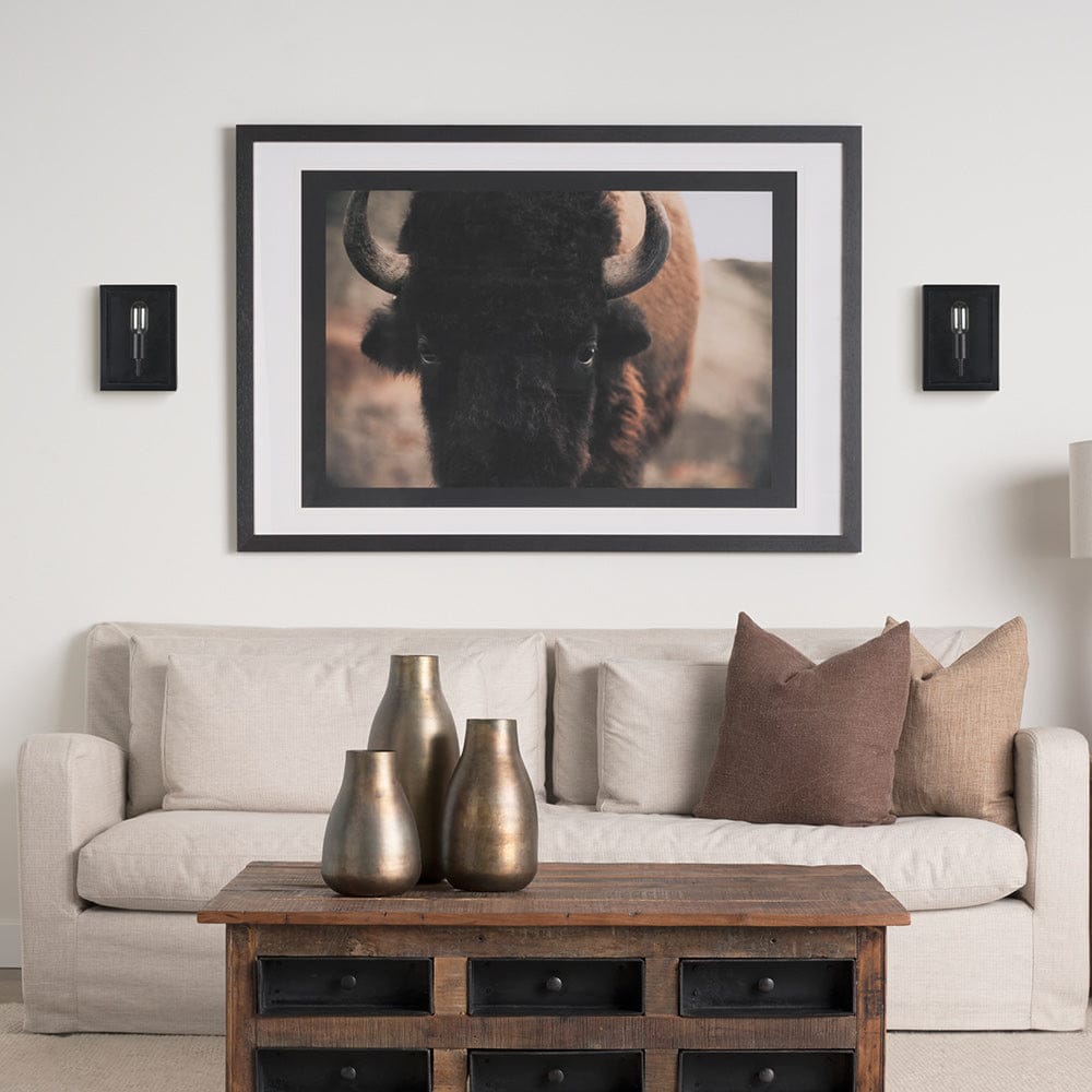 Mercana - Cairn Matte Black Metal w/ Glass 1-Light Wall Sconce - 70447_CLOSEOUT view 8